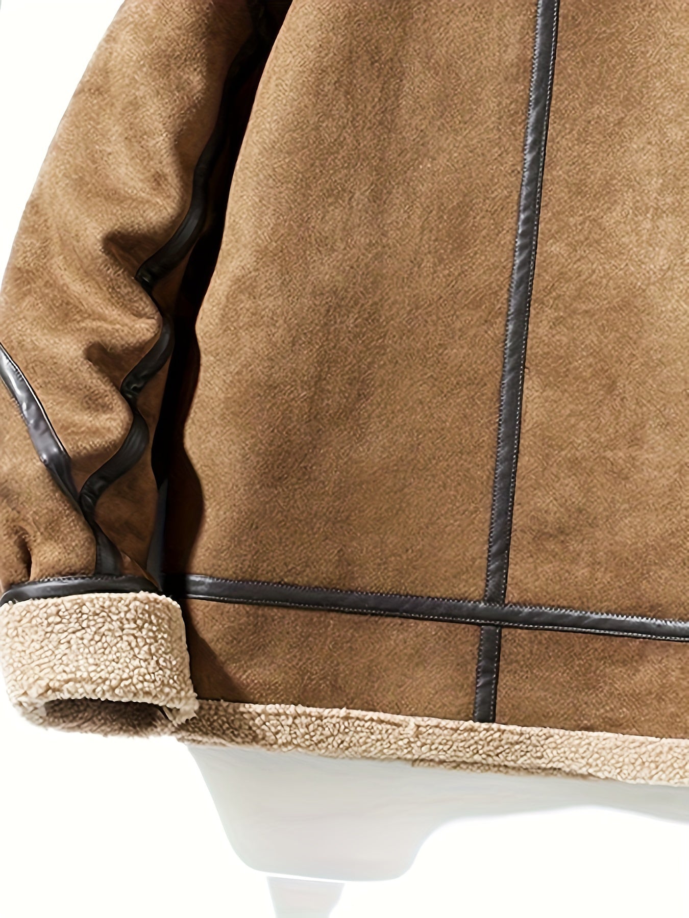 Fletcher | Men's Suede Fleece Lined Winter Jacket - Warm, Thick, and Stylish Outdoor Coat