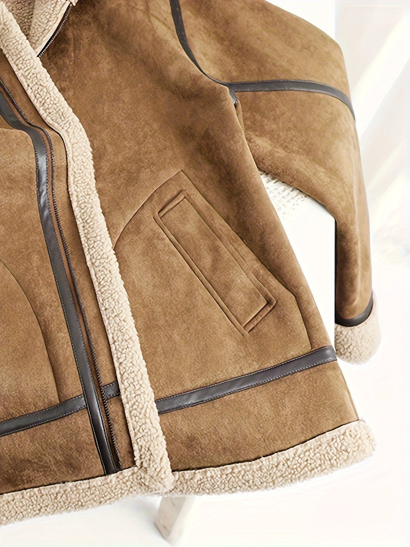 Fletcher | Men's Suede Fleece Lined Winter Jacket - Warm, Thick, and Stylish Outdoor Coat