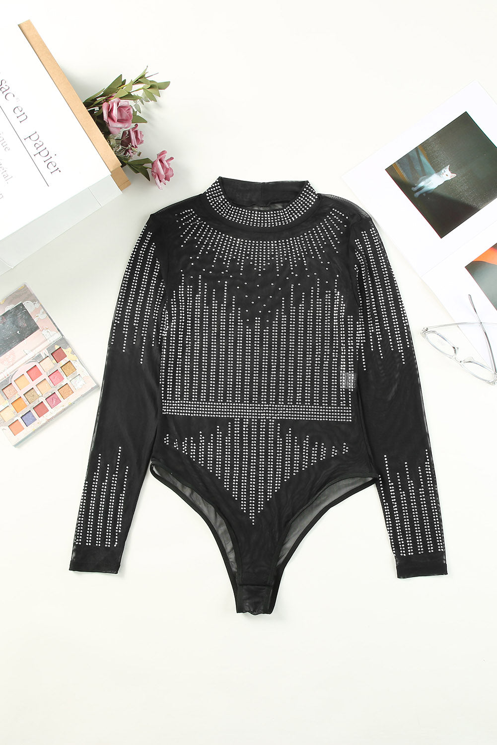 Hyacint | Bergkristal Sheer Mesh Bodysuit