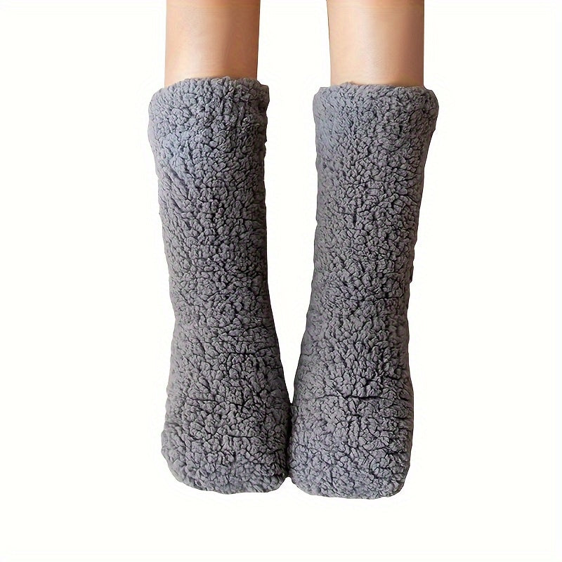 CozySteps | Vrouwen knusse teddy winter fleece vloersokken - Comfortabele Wintersokken