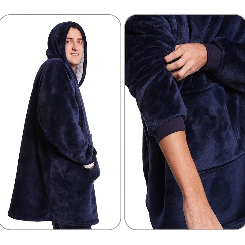 SnuggleWear | Oversized Hoodie Deken, Ultra Zacht Sherpa Fleece, Draagbaar Deken Sweatshirt