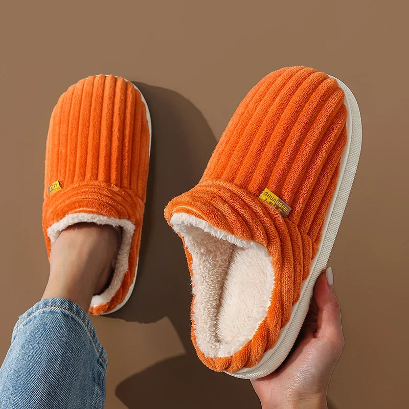 WarmWalks | Pluizige pantoffels voor thuis met zachte bontvoering & antislipzool - Behaaglijk comfort voor loungen