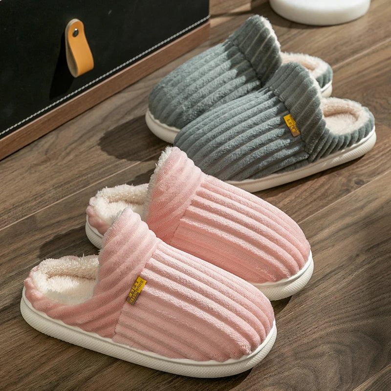 WarmWalks | Pluizige pantoffels voor thuis met zachte bontvoering & antislipzool - Behaaglijk comfort voor loungen