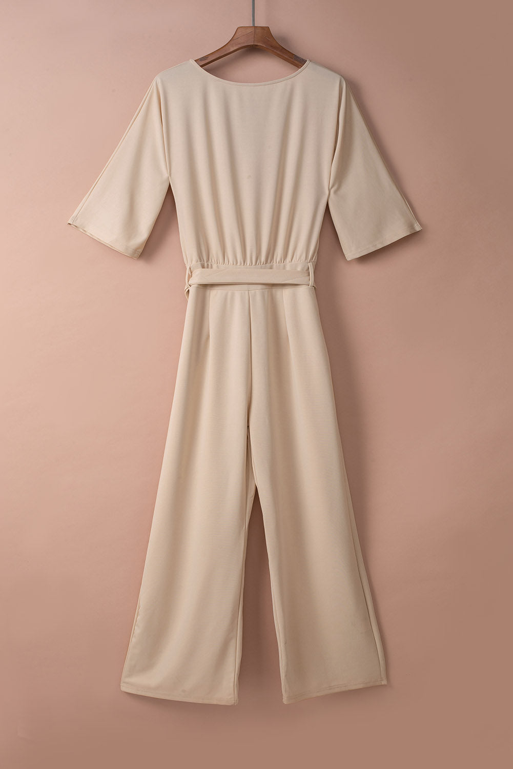 Sienna | Elegante abrikozen jumpsuit - Verfijnd en Tijdloos