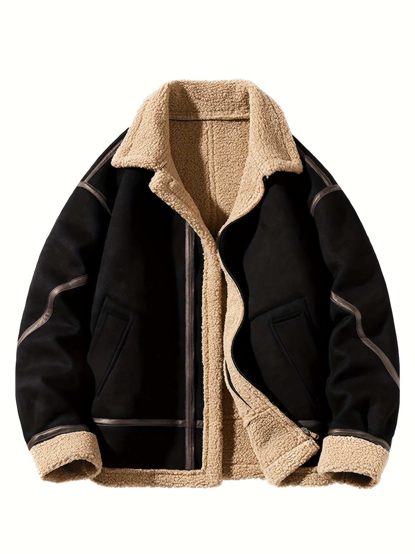 Fletcher | Men's Suede Fleece Lined Winter Jacket - Warm, Thick, and Stylish Outdoor Coat