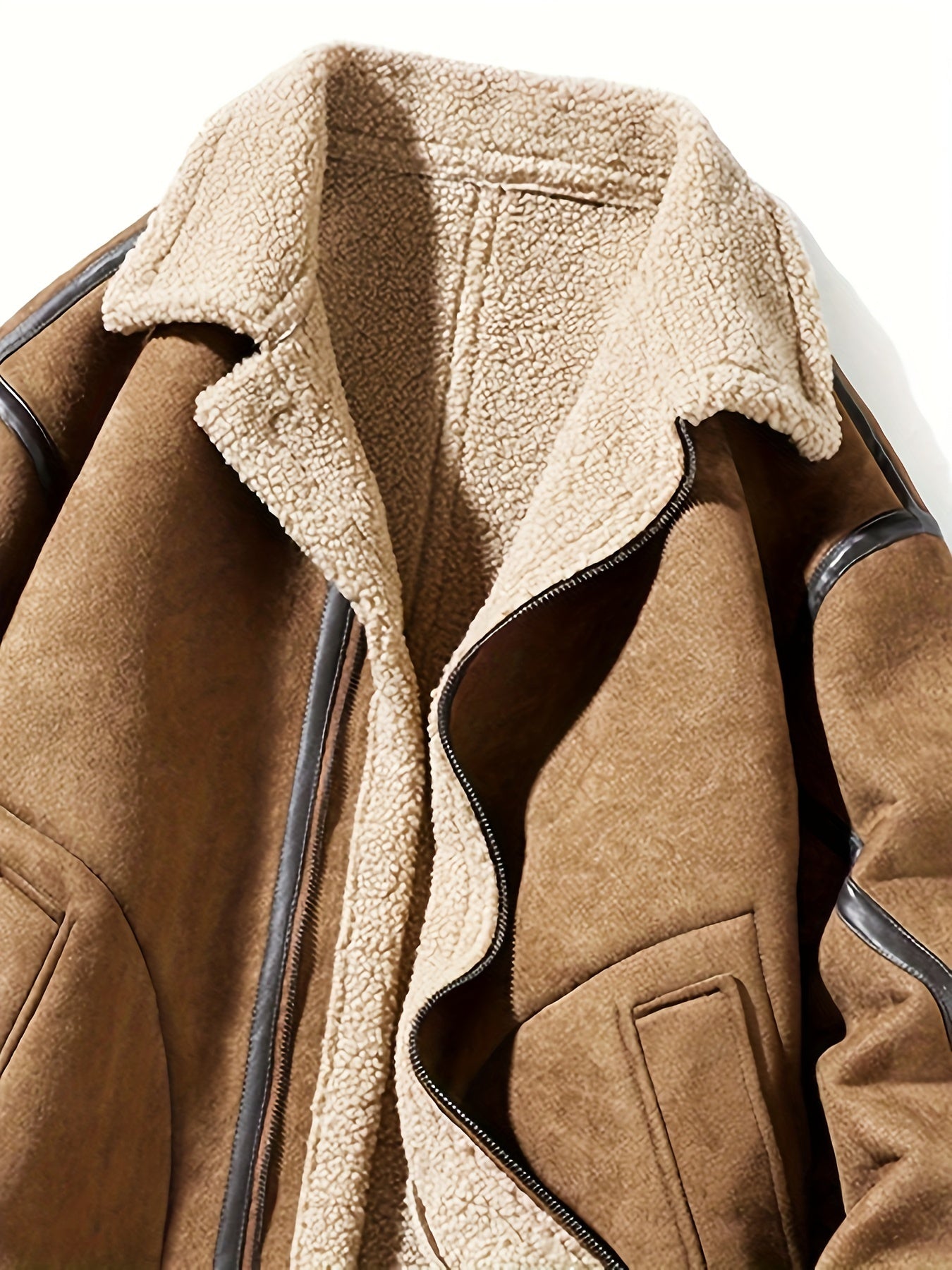 Fletcher | Men's Suede Fleece Lined Winter Jacket - Warm, Thick, and Stylish Outdoor Coat