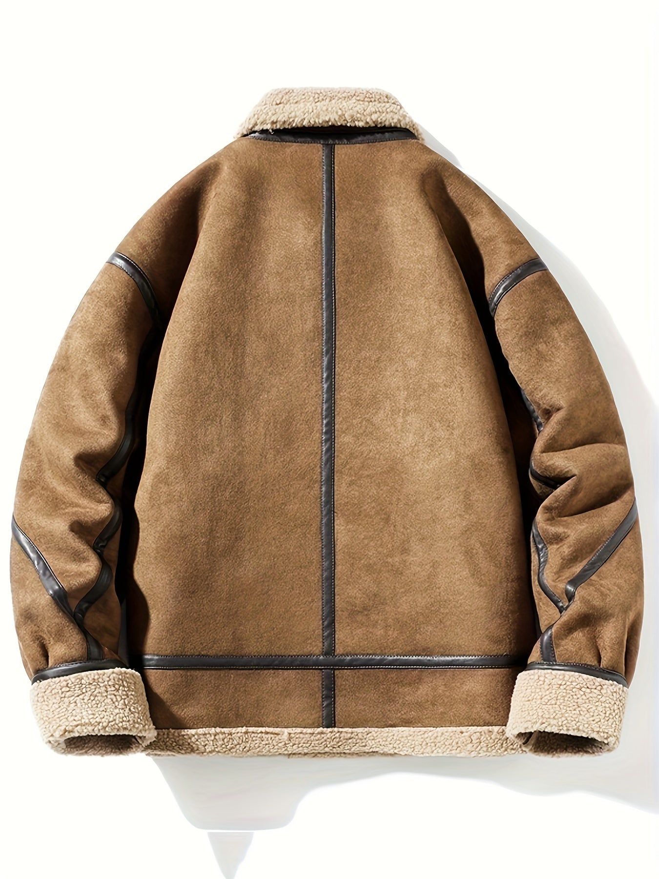 Fletcher | Men's Suede Fleece Lined Winter Jacket - Warm, Thick, and Stylish Outdoor Coat