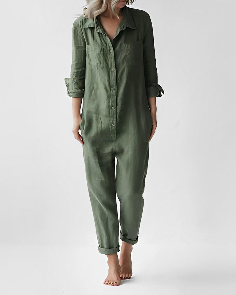 Emma - Stijlvolle groene jumpsuit